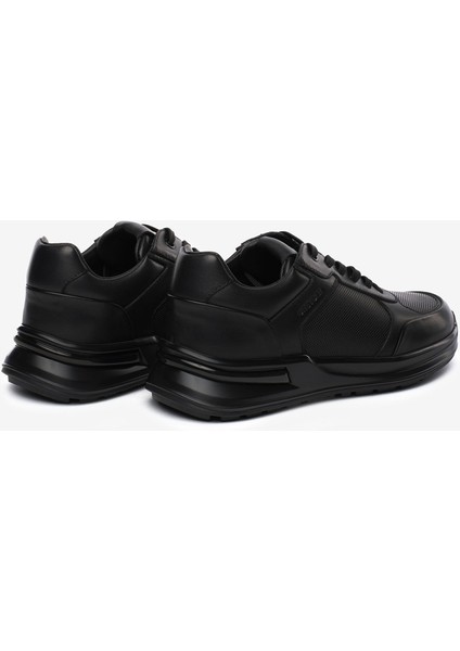 Erkek Siyah Hakiki Deri Ayakkabı 5K1UA18602