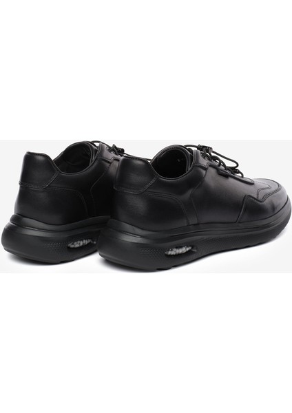 Erkek Siyah Hakiki Deri Ayakkabı 5K1UA18640