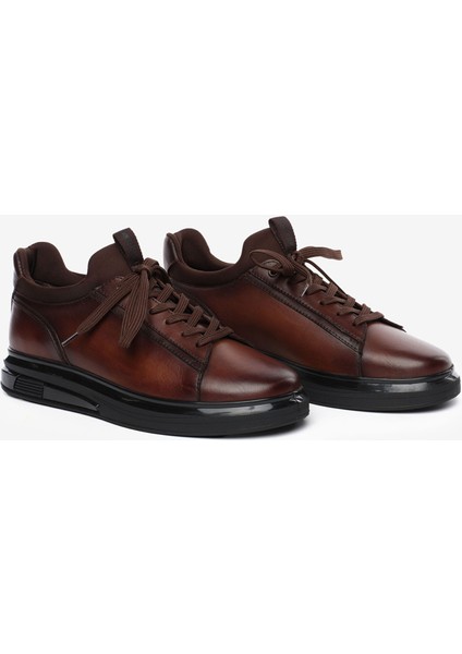 Erkek Kahverengi Hakiki Deri Ayakkabı 5K1UA18730