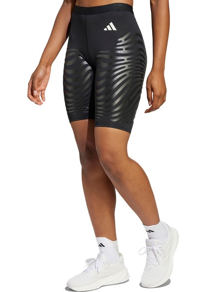 Adizero Control Running Kadın Siyah Koşu Taytı.-