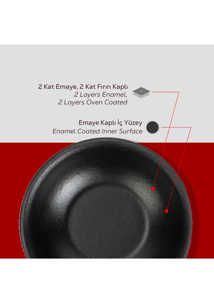 Döküm Yuvarlak Çorba Kasesi ÇAP(Ø)14CM. indirimleri