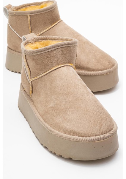 Yüksek Tabanlı Mini Bot Bej