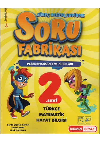 Kırmızı Beyaz 2. Sınıf Süreç Değerlendirme Soru Fabrikası
