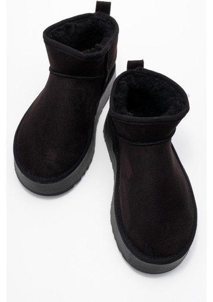 Yüksek Tabanlı Mini Bot Siyah indirimleri