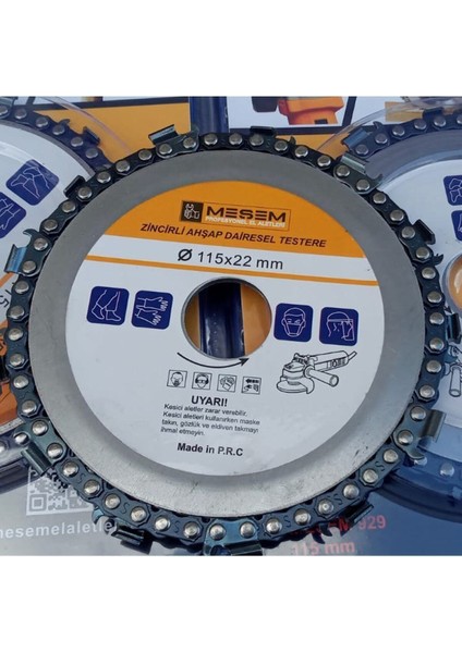 Jet Taşı Için Zincirli Ahşap Daire Testere 115 mm