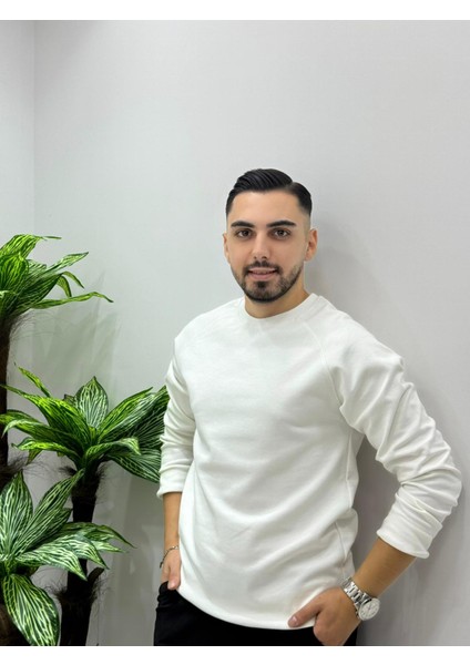 Erkek Doubleface Bisiklet Yaka Regular Kalıp Yüksek Kaliteli Kumaş Renk Solması Tüylenme Yapmaz