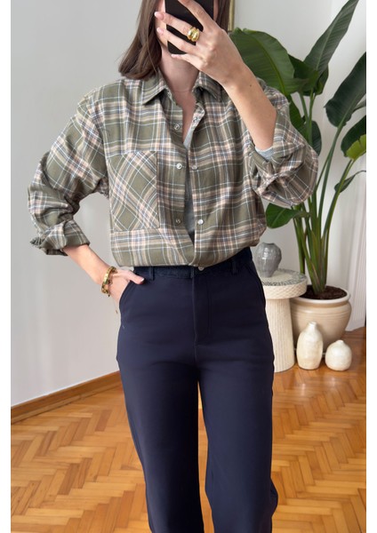 Çıtçıtlı Oduncu Gömlek- Yeşil modelleri