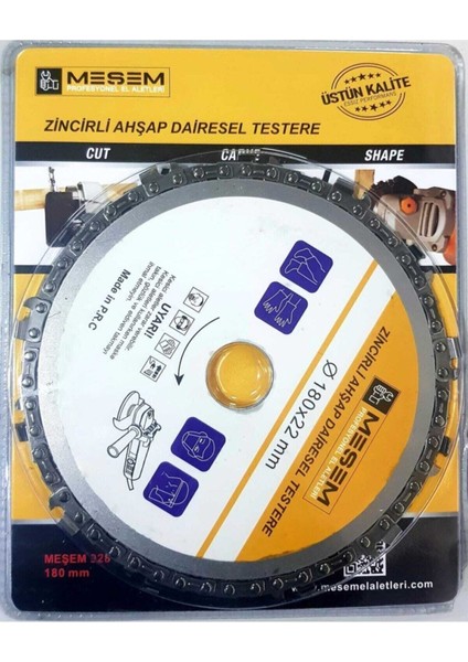 Zincirli Ahşap Dairesel Testere 180X22MM