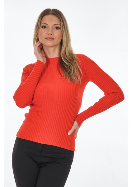 Yuvarlak Yaka Fitilli Triko modelleri