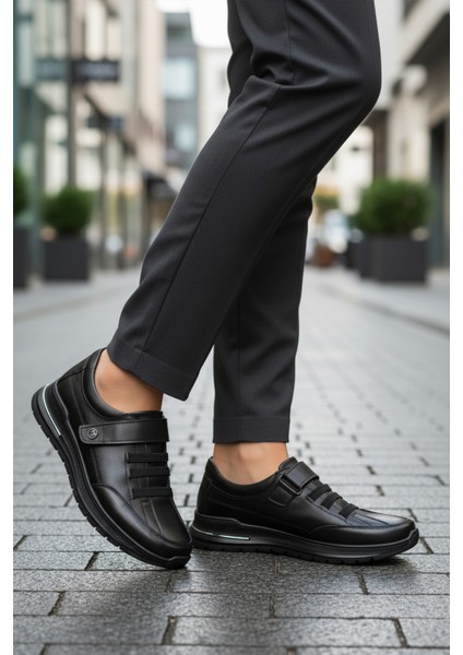 Siyah Cırtlı Hakiki Deri Kadın Casual Ayakkabı 058-Ç Z modelleri