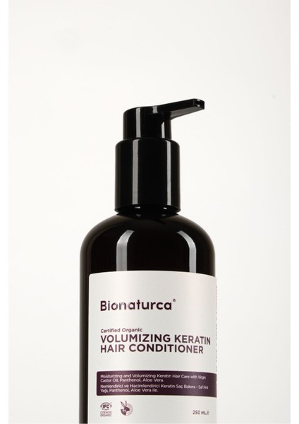 Organik Sertifikalı Hacimlendirici Keratinli Saç Bakım Kremi 250 M L- Bionaturca modelleri