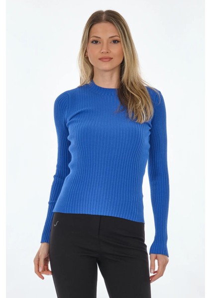 Yuvarlak Yaka Fitilli Triko