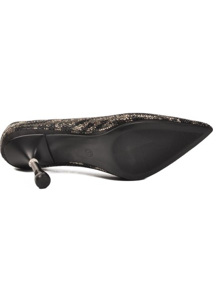 248245 Z Siyah Taşlı Kadın Topuklu Ayakkabı indirimleri