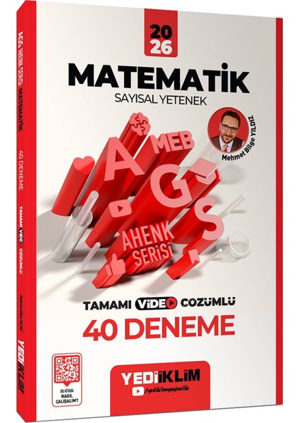2026 Meb Ags Ahenk Serisi Matematik Video Ders Notları-Çözümlü Soru Bankası-Video Çözümlü 40 Deneme fiyatları