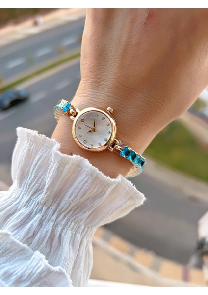 Çelik ve Taşlı Kordon Vintage Seri Küçük Kasa Özel Tasarım Kadın Kol Saati SP.8933.M2 fiyatları