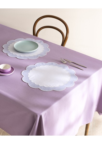 Orel Nakışlı Supla - Beyaz/mavi