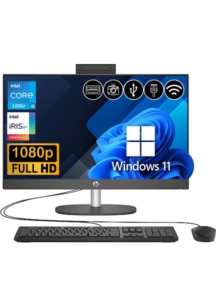 Proone 240 G10 I5 1335U 40GB 1tb M.2 SSD A1JZ3ES ATL37 23.8" Fhd W11PRO Siyah All In One Bilgisayar