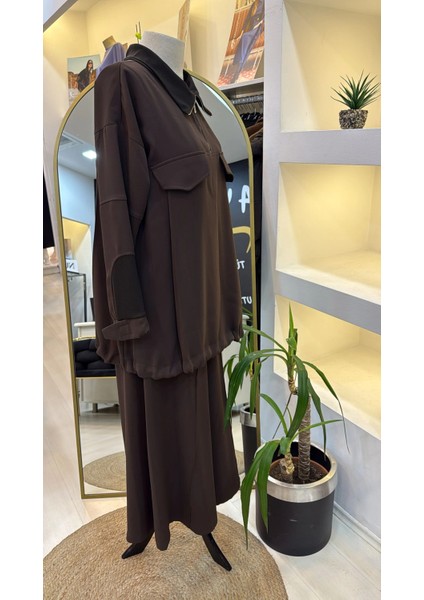 Pantolonlu Takım 38008 Kahve fırsatları