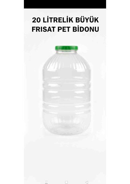 Hatesahome - 20 Litrelik Pet Bidon ( Büyük Boy Pet Saklama Kavanozu) 20 Lt fiyatları
