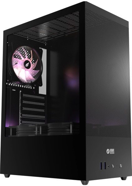 HC310 600W Rgb Mesh Micro Atx Mini Tower Siyah Gaming Oyuncu Kasa