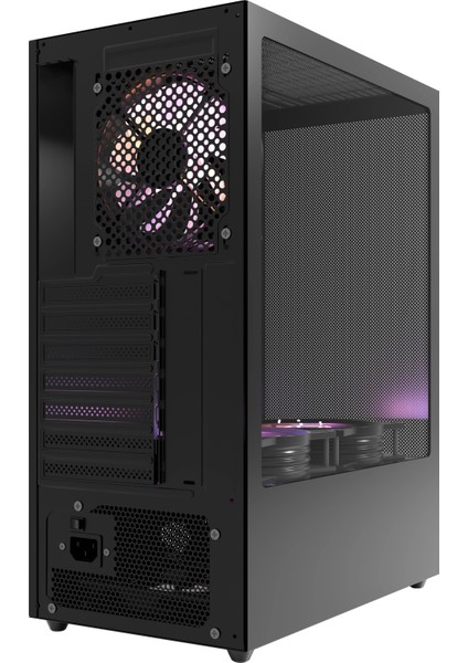 HC310 600W Rgb Mesh Micro Atx Mini Tower Siyah Gaming Oyuncu Kasa fırsatları