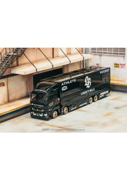 1/64 Mitsubishi Fuso Super Great Lb-Trucks Black - TRUCK64