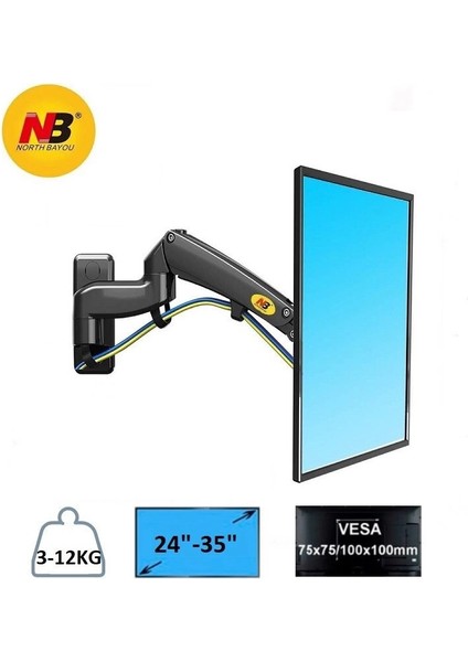 North Bayou Nb F300 Ergonomik Duvar LED Tv Monitör Tutucu fiyatları