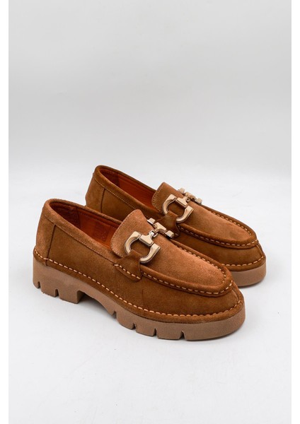 Kadın Hakiki Deri Loafer Ayakkabı 25390510K - Taba - 36 modelleri
