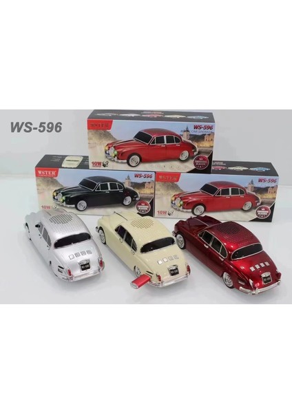 WS-596 Araba Görünümlü Kablosuz Bluetooth Hoparlör Siyah (5313) fiyatları
