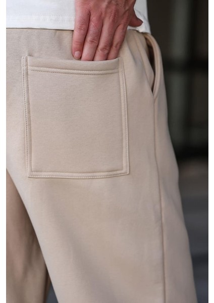 Bej Rahat Kesim Erkek Eşofman Altı E6578 fiyatları