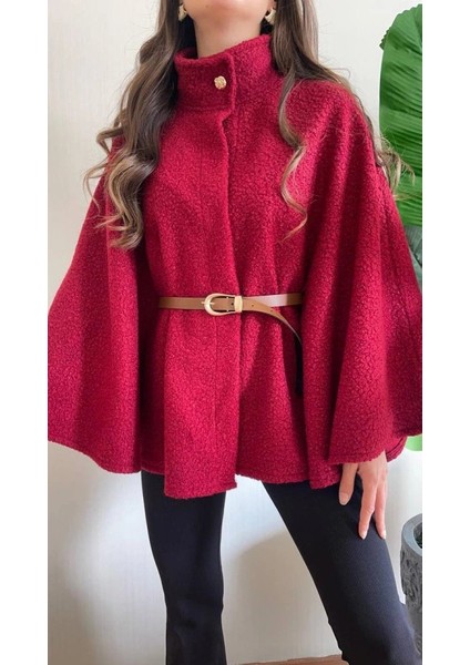 Kadın Hakim Yaka Ispanyol Kol Detay Kemer Dahil Kaban