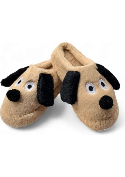 Konfor Sevimli Köpek Figürlü Peluş Panduf Ünisex Hayvanlı Panduf modelleri