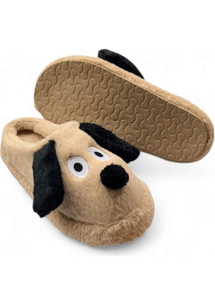 Konfor Sevimli Köpek Figürlü Peluş Panduf Ünisex Hayvanlı Panduf fırsatları