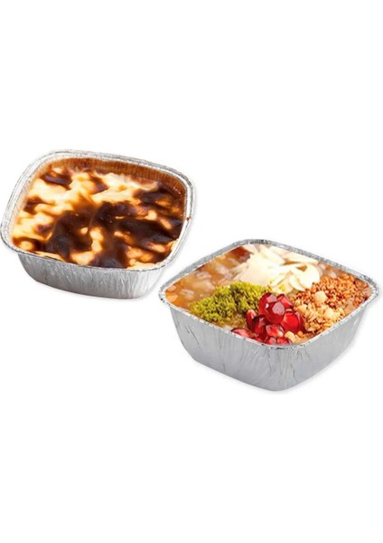Sütlaç Kasesi Alüminyum Folyo Kase Aşure Tatlı Kabı 50'li Aşure Kasesi