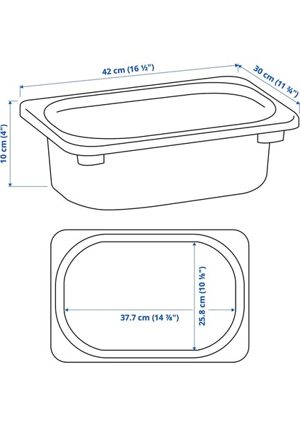 Trofast Saklama Kutusu Açık Turuncu 42 x 30 x 10 cm fiyatları