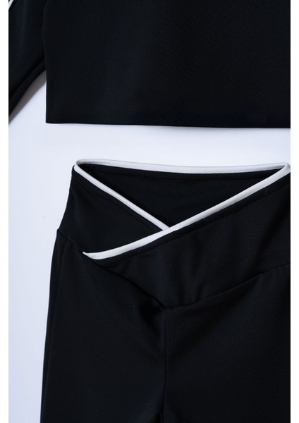 Şerit Detaylı Kız Çocuk Sporcu Takım modelleri