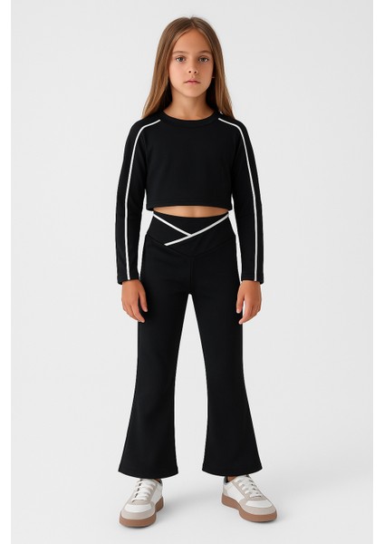 Şerit Detaylı Kız Çocuk Sporcu Takım fırsatları