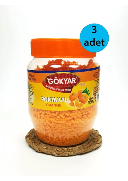 3 Adet Portakal Aromalı Toz Içecek Oralet 3X350 gr