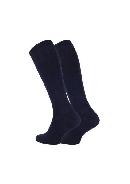 Seyahat Çorabı, 39-42, %65 Pamuklu, Diz Altı, Lacivert