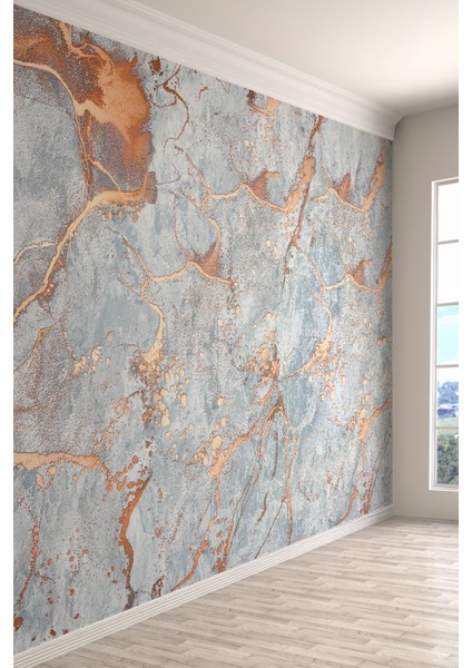 Endüstriyel Artistik Beton Görünümlü Tek Parça Duvar Kağıdı