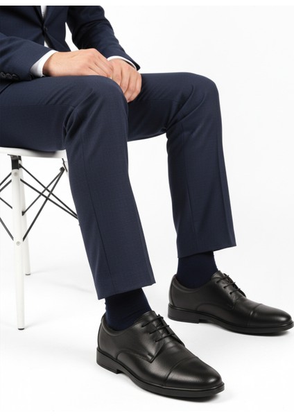 Siyah Bağcıklı Hakiki Deri Jel Taban Anatomik Erkek Klasik Ayakkabı 425 M