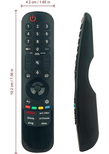 Lg ile Uyumlu Model OLED77B46 Smart Tv Kumandası-Mikrofon ve Air Mause indirimleri