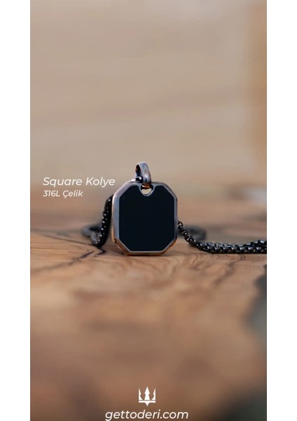 Square Çelik Kolye indirimleri
