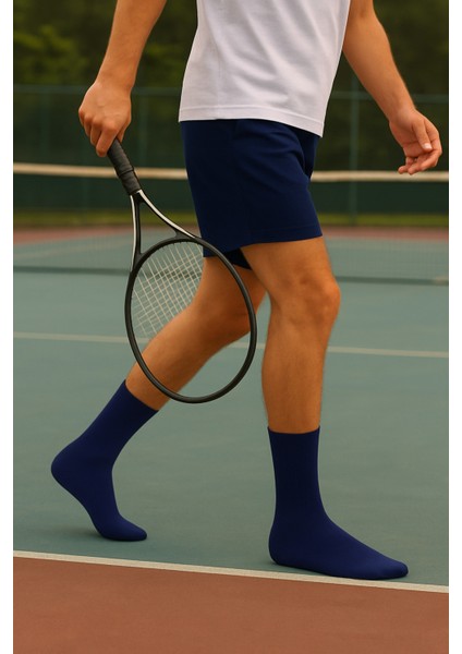 Havlu Erkek Tenis Çorabı 12 Çift Lacivert