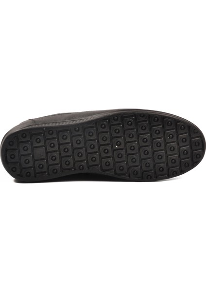 Siyah Hakiki Deri Jel Taban Anatomik Erkek Casual Ayakkabı 473 M indirimleri