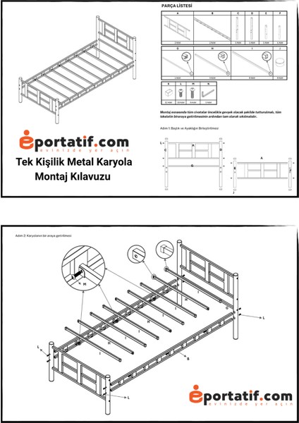 Lotus Metal Karyola Yüksek Kalite, Ses Çıkarmaz ,ölçülü Model Karyola fiyatları