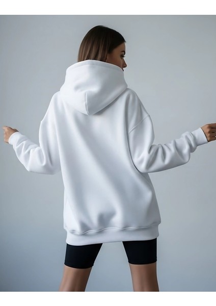 Acı Biber ve Dudak Tasarım Baskılı Oversize Kadın Kapüşonlu Sweatshirt Hoodie fiyatları