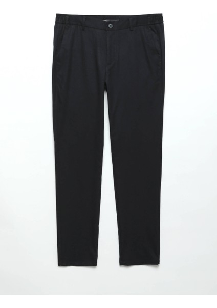 Lacivert Düz Dokuma Jogging Fit Casual Pantolon indirimleri