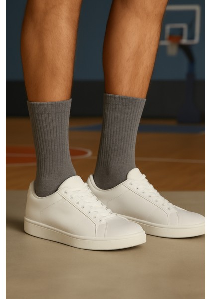 Havlu Erkek Tenis Çorabı 12 Çift Gri fiyatları
