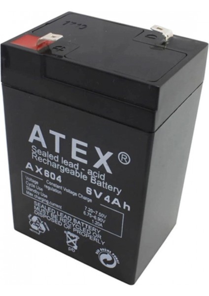 Atex Akü 6V 4A (10.5X7X4.5CM)